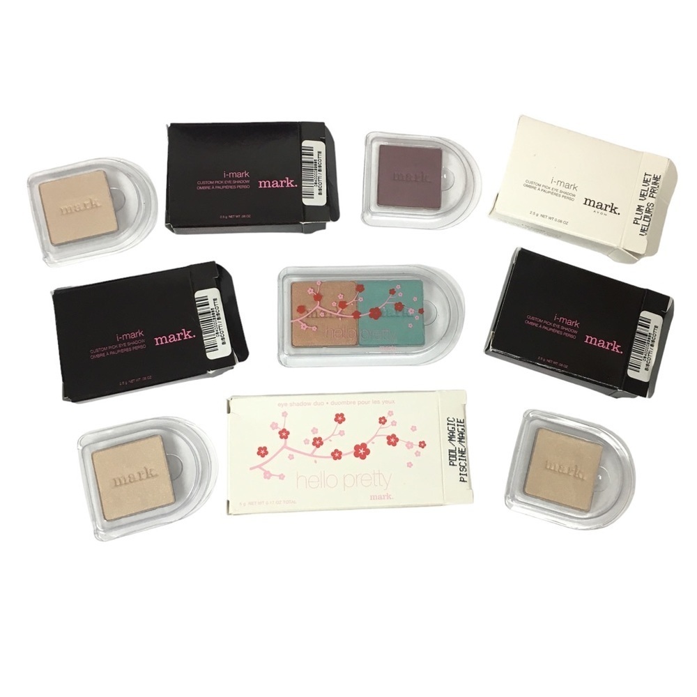 mark. Lot of 6 i-mark Custom Pick Eye Shadows Plum Velvet Biscotti Pool Magic